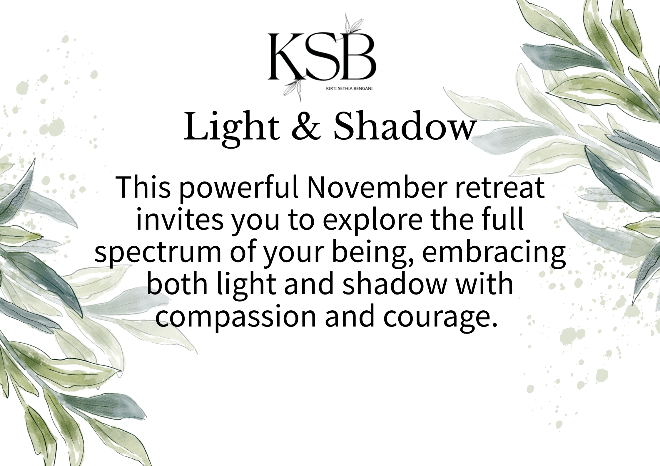 Light & Shadow Workshop